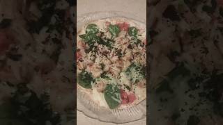 Lillicious Shrimp Spinach Alfredo Tortilla Pizza  Music Another time Musician LiQWYD [upl. by Pollyanna169]