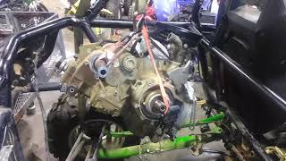 Artic cat wildcat 1000  Motor tear down n remove 4 [upl. by Waldos]