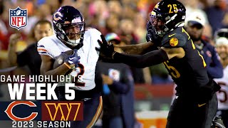 Chicago Bears vs Washington Commanders  2023 Week 5 Game Highlights [upl. by Nwahsem]