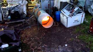 Industrial Gas Jet Heater First Fire [upl. by Kelli634]