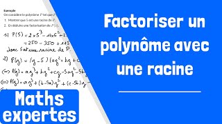 Comment factoriser un polynôme à partir dun racine [upl. by Kerry]