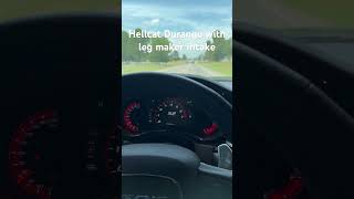 Legmaker intake sound how it sound My gf says it’s too loud😰hellcatdurango hellcat supercharged [upl. by Rj]