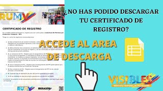 NO PUEDES DESCARGAR TU PLANILLA DE PRE REGISTRO RUMV LA PAGINA VUELVE AL INICIO DE HOJA DE VIDA [upl. by Nakah]