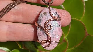 quotLyraquot Oval Cabochon Wire Wrapped Pendant Tutorial [upl. by Eednas]