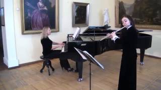 APiazzolla Libertango  Olga Zernaeva flute Olga Solovyova  piano arrang by DVarelas [upl. by Enialedam]