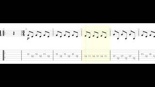 K525 3rd Movement 2nd Violins Only Guitar Tab [upl. by Myrah829]