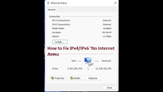 Comcast IPv4 FixHow to Fix IPv4IPv6 ‘No Internet Access’ Error [upl. by Auqenaj]