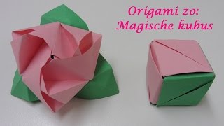 Origami zo Magische kubus roos [upl. by Leifeste]