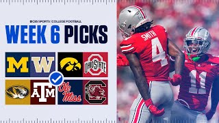 Expert Picks for EVERY Top 25 game in College Football Full Week 6 Predictions [upl. by Eenrahc]