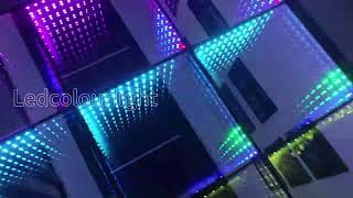 500mm Magnetic LED Mirror Dance Floor Lights [upl. by Ykcin]