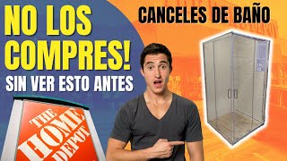 Canceles de Baño en Home Depot 🔴 LO QUE NADIE TE DICE 🔴 Canceles de Vidrio Templado [upl. by Lupita]