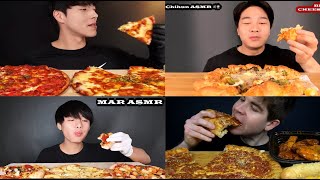 Big Bites ASMR Best Mukbang Compilation  Pizza Pizza Pizza  Satisfying amp Crunchy Eating Sounds [upl. by Derek]