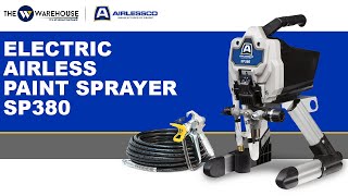 Airlessco SP380 Great Entry Level Paint Sprayer  Thewwarehousecom [upl. by Aroved]