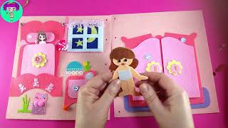 Felt Book DIY  How to make a Quiet Book Tutorial [upl. by Elum572]