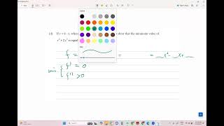 sat 10 9nov 2024 NCEA Level 2 calculus Question 3 d 91262 [upl. by Sacrod109]