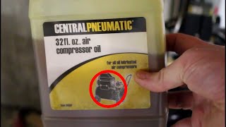 Harbor freight 21 gallon oil air compressor maintenance [upl. by Yesoj462]