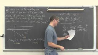 Related Rates Part 2 Linear vs Angular Speed Calculus 1 AB [upl. by Novit]