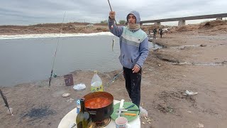 Pesca y Cocina A Orillas Del Río Pejerrey frito [upl. by Aeriela]