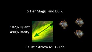 MF Caustic Arrow Guide  One of The Best MF Builds  102 iiq490 iir  322 Path of Exile [upl. by Ravert]