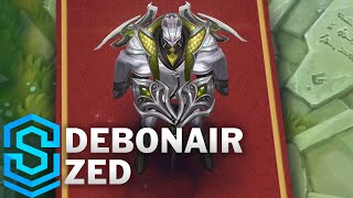 Debonair Zed Skin Spotlight  PreRelease  League of Legends [upl. by Lletnohs9]