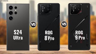 Samsung S24 Ultra vs Asus Rog Phone 8 Pro vs Asus Rog Phone 9 Pro  Comparison [upl. by Airak]