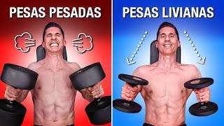 Pesos Pesados VS Ligeros para Desarrollo Muscular CUÁL ES MEJOR [upl. by Mccowyn783]