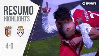 Highlights  Resumo Sp Braga 40 Feirense Liga 1819 13 [upl. by Lenna]