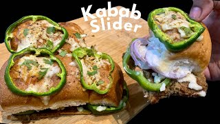 Pav Sliders Got An Upgrade  Easy 2 Minute Quick Recipe  Shami Kabab Sliders [upl. by Cappella]