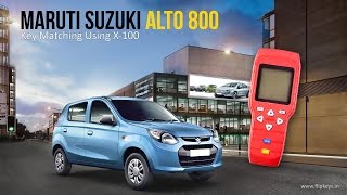 Maruti Alto 800 Key matching using X100 [upl. by Porty]