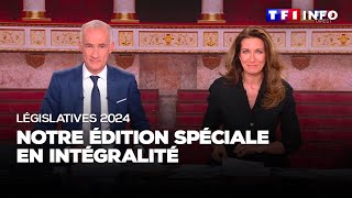 Législatives 2024  lédition spéciale de TF1 en intégralité [upl. by Orianna]