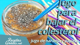 Jugo para bajar el colesterol  Jugo de naranja y papaya [upl. by Imekawulo]