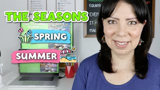 Lección 39 Las Estaciones del Año en Inglés  Primavera y Verano  The Seasons Spring and Summer [upl. by Wincer]