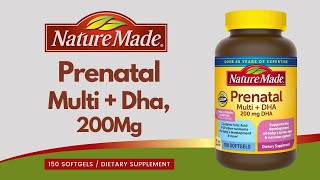 How Nature Made Prenatal Multi  Dha 200 mg 150 Softgels Actual View Unboxing B005G4YCHW [upl. by Lsiel459]