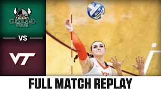 Cleveland State vs Virginia Tech Full Match Replay  2024 ACC Volleyball [upl. by Meean428]