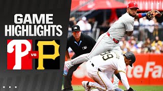 Phillies vs Pirates Game Highlights 72124  MLB Highlights [upl. by Sexton]