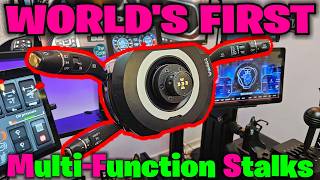 Worlds First Moza Racing MultiFunction Stalk Unboxing Install amp Test for Sim TruckingRacing [upl. by Parrish]