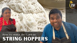 How to make String Hoppers  Sri Lankan Indiappa Idiappam easy recipe [upl. by Ezaria]