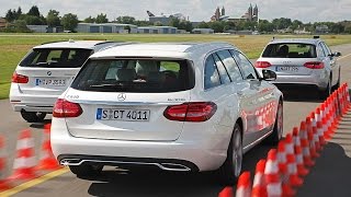 Mercedes CKlasse TModell vs BMW 3er Touring vs Audi A4 Avant [upl. by Yllatan565]