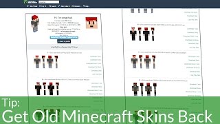 Get Old Minecraft Skins Back in Minecraft [upl. by Anesuza793]