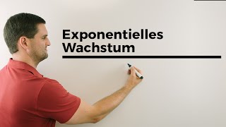 Exponentielles Wachstum Exponentialfunktionen zB alle 4 Tage  Mathe by Daniel Jung [upl. by Cherie]