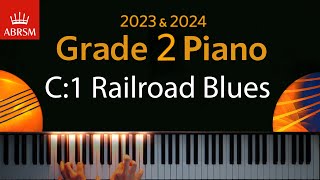 ABRSM 2023 amp 2024  Grade 2 Piano exam  C1 Railroad Blues  David Blackwell [upl. by Nylodam]