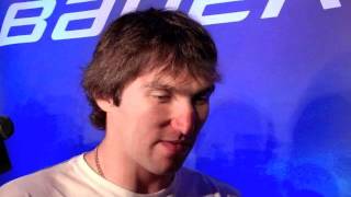 Alex Ovechkin talks Bauer hockey new focus [upl. by Stanton947]