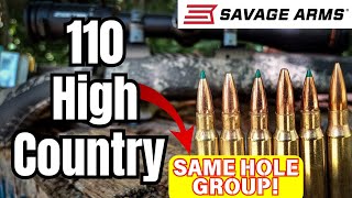 Savage 110 High Country Ammo Test With A Same Hole Group [upl. by Socin825]