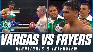 Emiliano Fernando Vargas Overwhelms Opponent For Entire Fight  FIGHT HIGHLIGHTS amp INTERVIEW [upl. by Luba964]