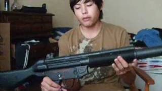 Tokyo Marui MP5 SD5 Airsoft gun Review [upl. by Iroc]