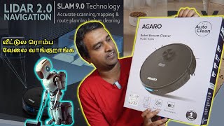 My First AI Robot  AGARO Alpha Robot Vacuum Cleaner  Detailed review in Tamil [upl. by Elleirad28]