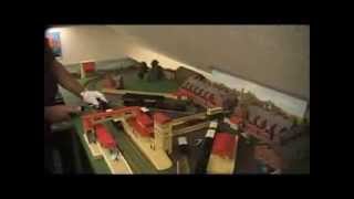 Hornby Dublo 1938 Clockwork Layout [upl. by Artemus]