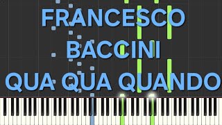 francesco bacciniqua qua quandorallentatoslowpiano facile easy tutorial [upl. by Ainud229]