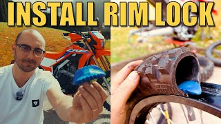 HOW TO INSTALL A RIM LOCK MOTORCYCLE [upl. by Kelley]