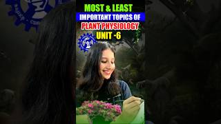 Most amp Least Important Topics of Plant Physiology Unit 6 [upl. by Ariay625]